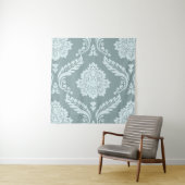 Rococo Damask Lg Pattern Duck Egg Blue+Teal タペストリー (インサイチュ)