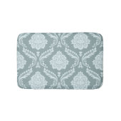 Rococo Damask Lg Pattern Duck Egg Blue+Teal バスマット (正面)