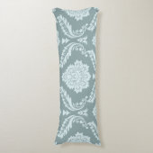 Rococo Damask Lg Pattern Duck Egg Blue+Teal ボディピロー (正面縦)