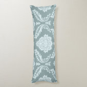 Rococo Damask Lg Pattern Duck Egg Blue+Teal ボディピロー (裏面 (縦))