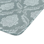 Rococo Damask Pattern Duck Egg Blue+Teal カッティングボード (角)