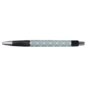 Rococo Damask Pattern Duck Egg Blue+Teal ボールペン (正面)