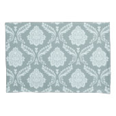Rococo Damask Pattern Duck Egg Blue+Teal 枕カバー (正面)