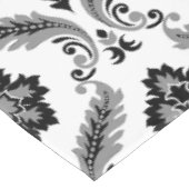 Rococo Damask Pattern Grey Black White テーブルクロス (アングル)