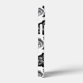 Rococo Damask Pattern Grey Black White Case-Mate iPhoneケース (裏面 / 右)