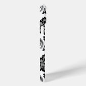 Rococo Damask Pattern Grey Black White Case-Mate iPhoneケース (裏面 / 右)