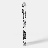 Rococo Damask Pattern Grey Black White Case-Mate iPhoneケース (裏面 / 左)