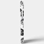 Rococo Damask Pattern Grey Black White Case-Mate iPhoneケース (裏面 / 左)