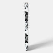 Rococo Damask Pattern Grey Black White Case-Mate iPhoneケース (裏面 / 左)