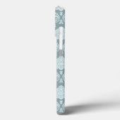 Rococo Damask Rpt Pattern Duck Egg Blue+Teal Case-Mate iPhoneケース (裏面 / 左)