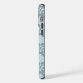 Rococo Damask Rpt Pattern Duck Egg Blue+Teal iPhoneケース (左側面)