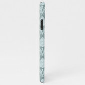 Rococo Damask Rpt Pattern Duck Egg Blue+Teal iPhoneケース (右側)