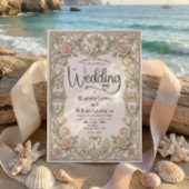 Rococo Fairytale Cherub Swan Garden Romance 招待状