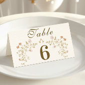 Rococo Floral Antique Frame Wedding プレイスカード
