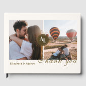 Rococo Floral Antique Frame Wedding Photo  ゲストブック (正面)