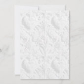 Rococo Floral Heart Galentine’s Brunch Garden 招待状 (裏面)