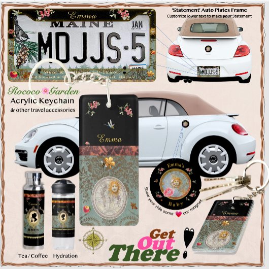 Rococo Garden Acrylic Keychain キーホルダー