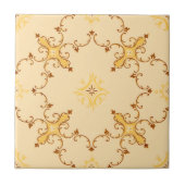 Rococo Inspired Foliate Scrolls Pattern タイル (正面)