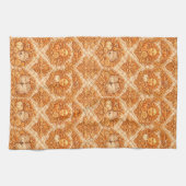 Rococo Revival Damask Nature Pattern キッチンタオル (横)