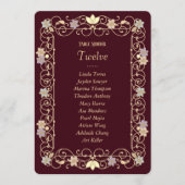 Rococo Revival Elegant Vintage Floral Wedding 招待状 (正面)