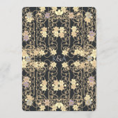 Rococo Revival Elegant Vintage Floral Wedding 招待状 (裏面)