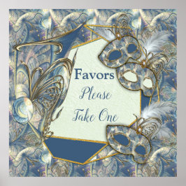 Rococo Rich with Gold Relief & Masks ポスター