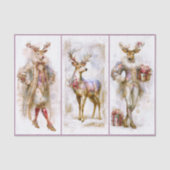 Rococo Rudolf & Festive Reindeer EQ3L Decoupage 薄葉紙 (正面)