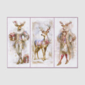 Rococo Rudolf & Festive Reindeer EQ3R Decoupage 薄葉紙 (正面)