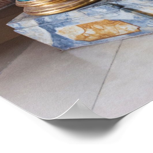 Rococo-Style Library Interior ポスター (角)