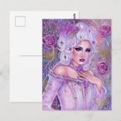 Rococo valentine fantasy art by Renee Lavoie ポストカード (正面/裏面)