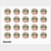 Rococo vintage Venus Angels Roses Birds ラウンドシール (シート)