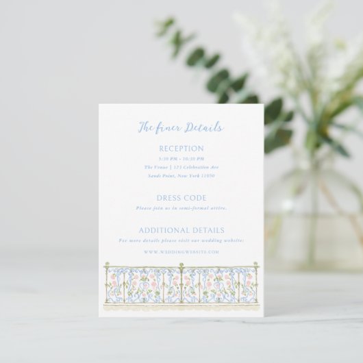 Rococo Wedding Details エンクロージャーカード (スタンド正面)