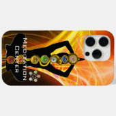 ROD ASCLEPIUS,7チャクラヨガロータスポーズイエロー Case-Mate iPhoneケース (裏面 (横))