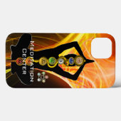 ROD ASCLEPIUS,7チャクラヨガロータスポーズイエロー Case-Mate iPhoneケース (裏面 (横))
