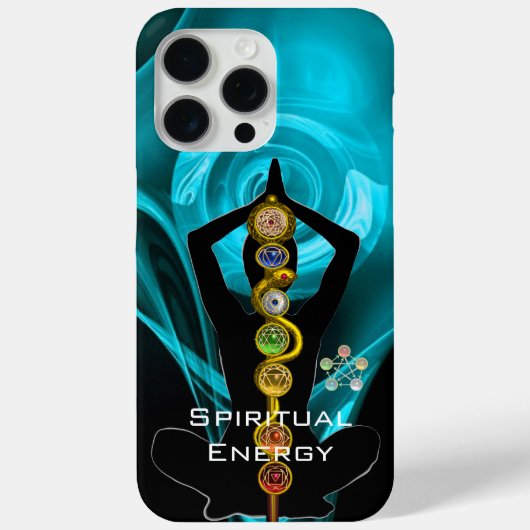 ROD ASCLEPIUS,7チャクラヨガロータスポーズブルー Case-Mate iPhoneケース (裏面)