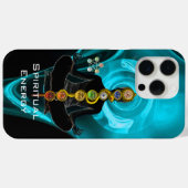 ROD ASCLEPIUS,7チャクラヨガロータスポーズブルー Case-Mate iPhoneケース (裏面 (横))