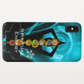 ROD ASCLEPIUS,7チャクラヨガロータスポーズブルー Case-Mate iPhoneケース (裏面(横))
