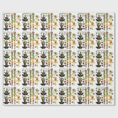 ROD ASCLEPIUS,7チャクラヨガロータスポーズ，ホルスアイ ラッピングペーパー (フラット)