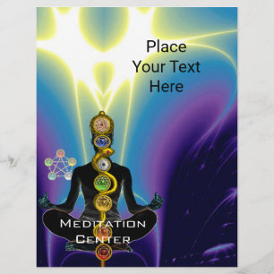 ROD OF ASCLEPIUS,7チャクラヨガロータスポーズブルー チラシ