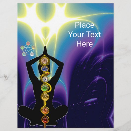 ROD OF ASCLEPIUS,7チャクラヨガロータスポーズブルー チラシ (正面)