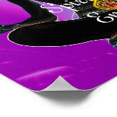 ROD OF ASCLEPIUS 7チャクラ，ヨガロータスポーズピンク ポスター (角)