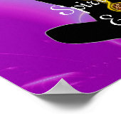 ROD OF ASCLEPIUS 7チャクラ，ヨガロータスポーズピンク ポスター (角)