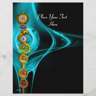 ROD OF ASCLEPIUS WITH 7 CHAKRAS ,SPIRITUAL ENERGY チラシ