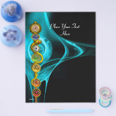 ROD OF ASCLEPIUS WITH 7 CHAKRAS ,SPIRITUAL ENERGY チラシ (シングル)