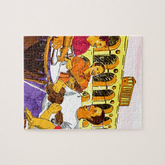 Roda de Samba - Rio de Janeiro - Brasil ジグソーパズル (横)