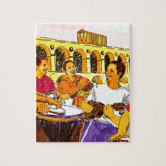 Roda de Samba - Rio de Janeiro - Brasil ジグソーパズル (縦)