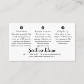 Rodanおよび分野のサンプルカード 名刺 (裏面)