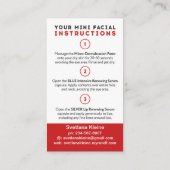 Rodanおよび分野のメリーなKissmas小型顔カード 名刺 (裏面)