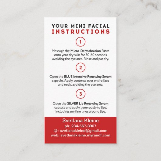 Rodanおよび分野のメリーなKissmas小型顔カード 名刺 (裏面)