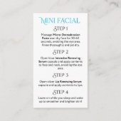 Rodanおよび分野の小型美顔術は、それに白熱カードを与えます 名刺 (裏面)